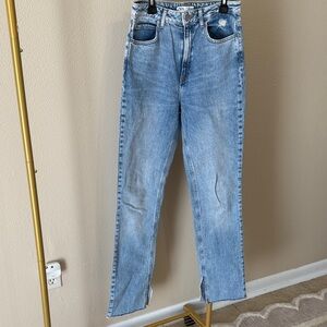 Zara Light Blue Straight Leg Jeans